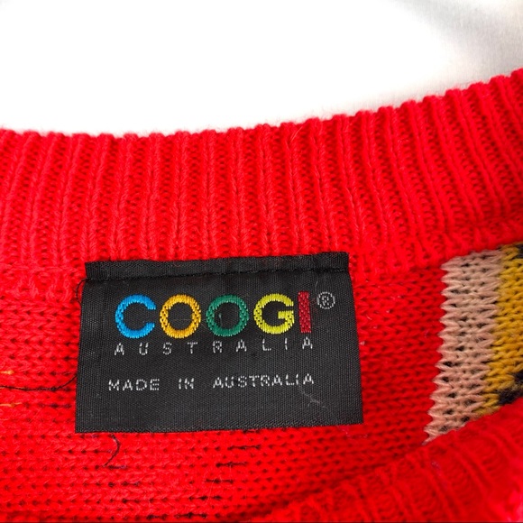 Vintage Rare COOGI Primary Chunky Cableknit Sweater EUC - Picture 12 of 12